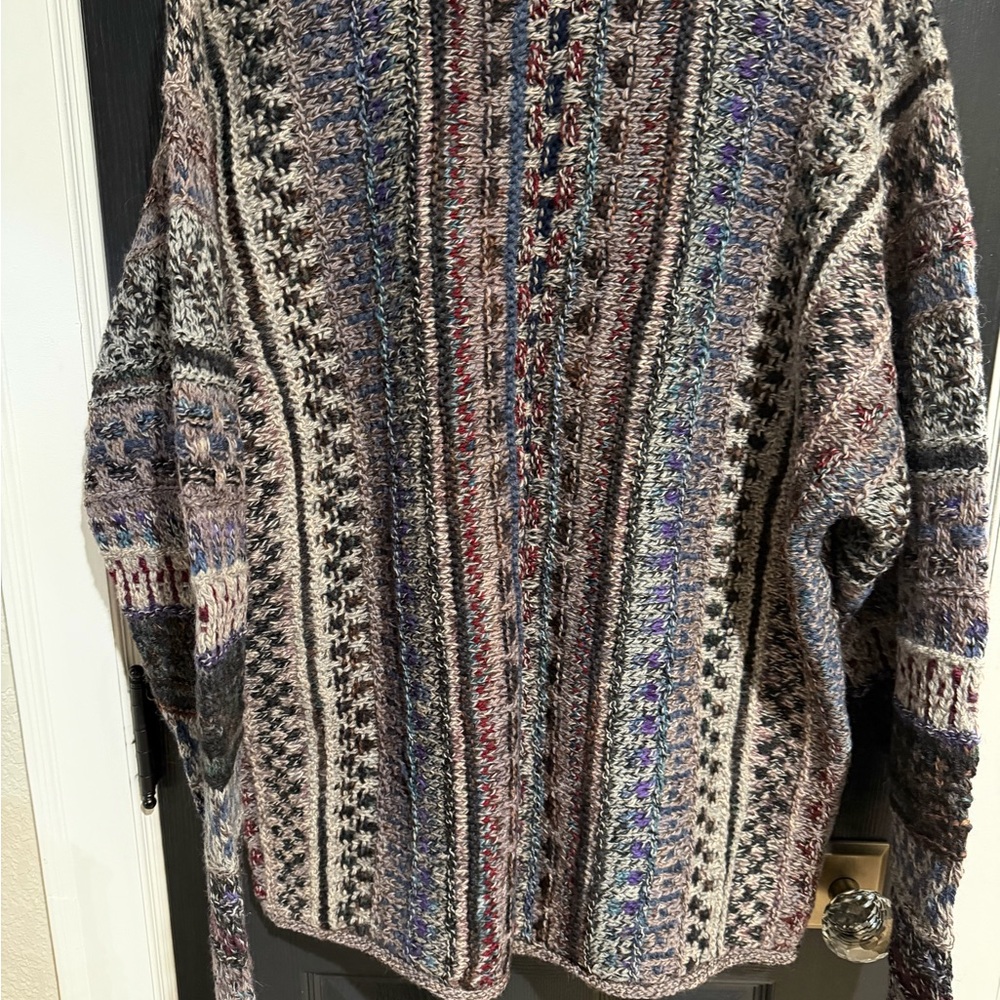 VTG Peruvian Connection Multicolor Button-Up Card… - image 5